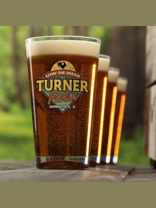 Livin' The Dream Farm : Pint Glasses - Color Printed