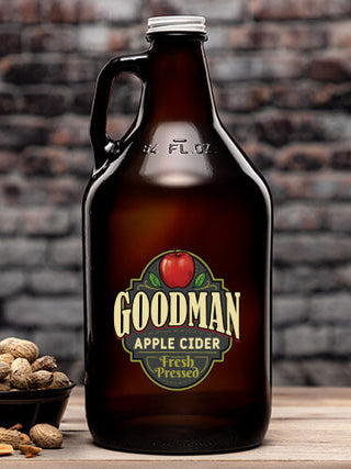 Apple Cider : Beer Growlers - Color Printed