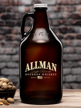 Bourbon Whiskey : Beer Growlers - Color Printed