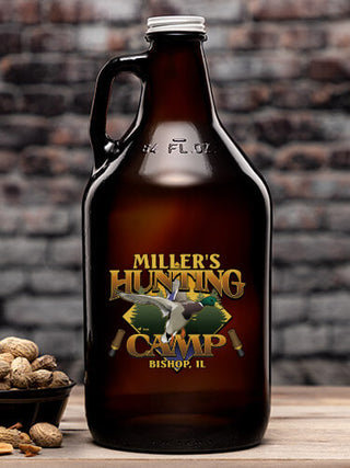 Duck Hunting Camp : Beer Growlers - Color Printed