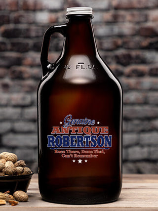 Genuine Antique : Beer Growlers - Color Printed