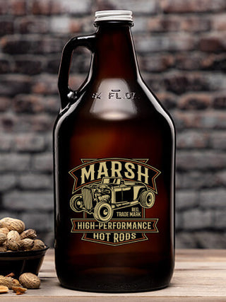 High-Performance Hot Rods : Beer Growlers - Color Printed