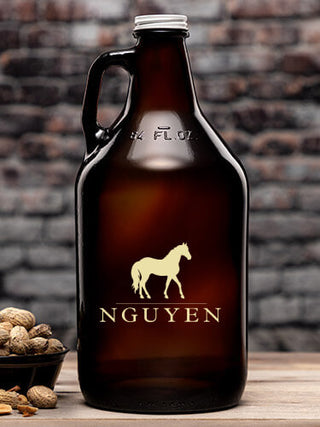 Horse : Beer Growlers - Color Printed