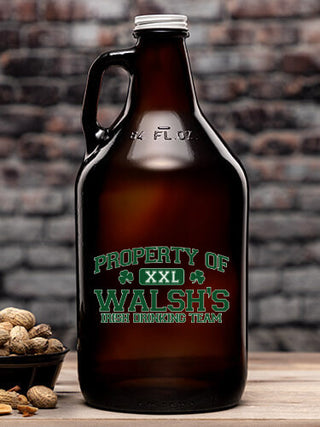 Irish Drinking Team : Beer Growlers - Color Printed