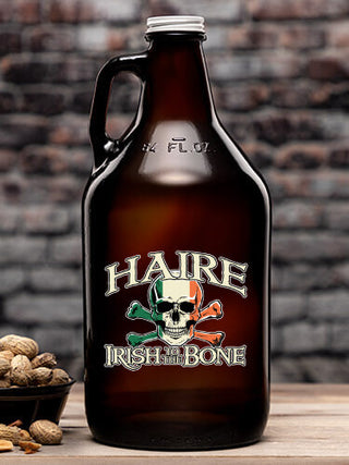 Irish to the Bone : Beer Growlers - Color Printed