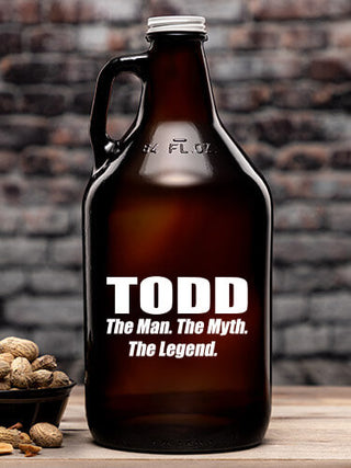Man Myth Legend : Beer Growlers - Color Printed