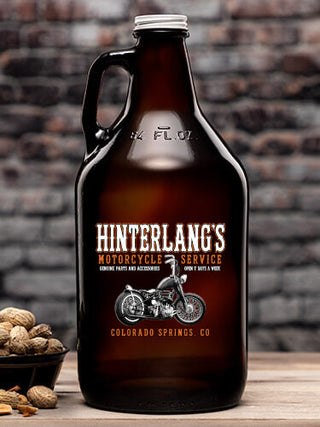 Motorcycle Service BP : Beer Growlers - Color Printed