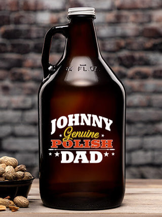 Polish Dad : Beer Growlers - Color Printed