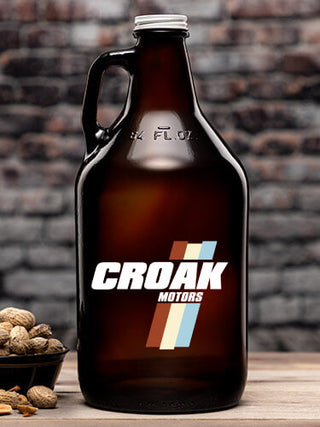 Vintage Motors : Beer Growlers - Color Printed
