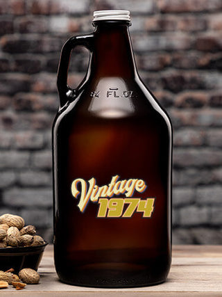 Vintage : Beer Growlers - Color Printed