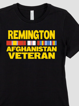Afghanistan Veteran : Premium Ladies T-Shirts