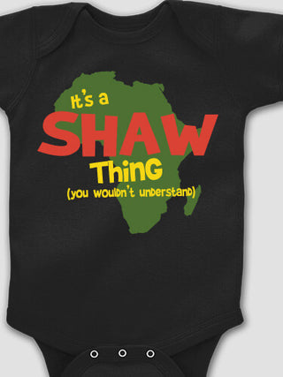African American Thing : Printed Baby Bodysuits