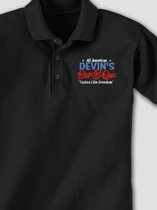 All American BBQ : Embroidered Polo Shirts