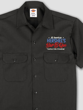 All American BBQ : Embroidered Work Shirts