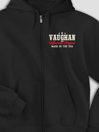 American Original : Embroidered Zip Hoodies