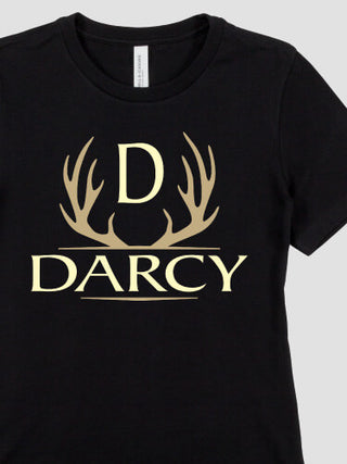 Antler Monogram : Premium Ladies T-Shirts
