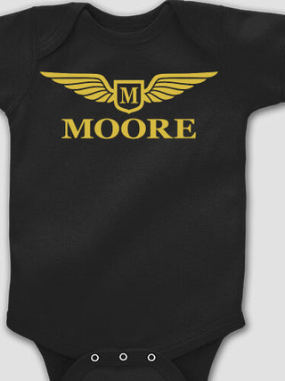 Aviation Monogram : Printed Baby Bodysuits
