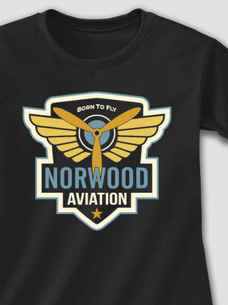 Aviation Patch : Adult Ladies Fitted T-Shirt