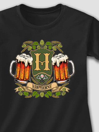 Beer Coat Of Arms : Adult Ladies Fitted T-Shirt