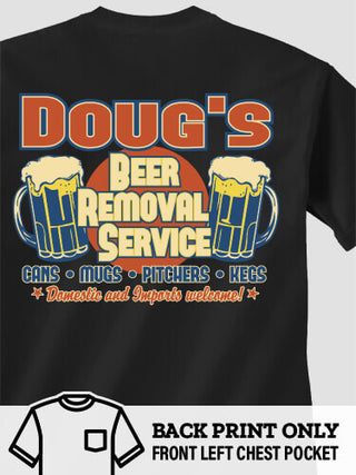 Beer Removal : Printed Pocket T-Shirts