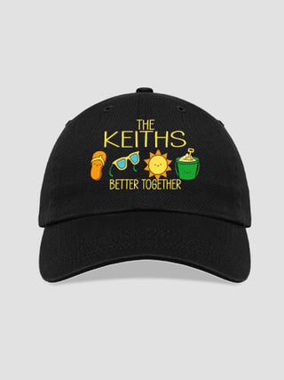 Better Together Vacation : Embroidered Baseball Hats