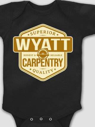 Carpentry : Printed Baby Bodysuits