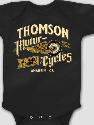 Classic Motorcycles : Printed Baby Bodysuits