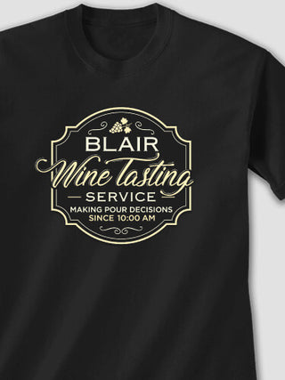 Classic Wine Tasting Services : Printed T-Shirts