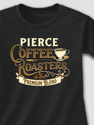 Coffee Roasters : Adult Ladies Fitted T-Shirt