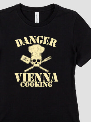 Cooking Danger : Premium Ladies T-Shirts