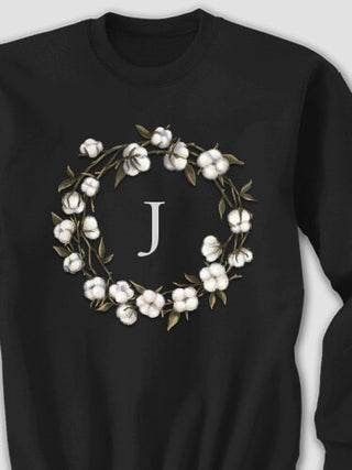 Cotton Wreath Monogram : Printed Sweatshirts