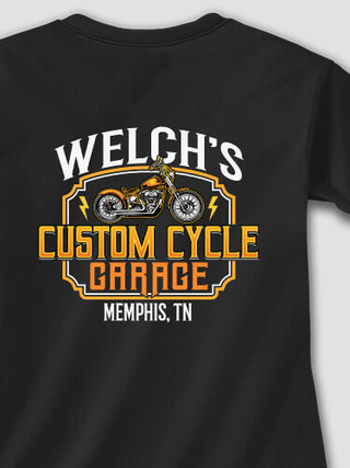 Custom Cycle Garage BP : Printed T-Shirts
