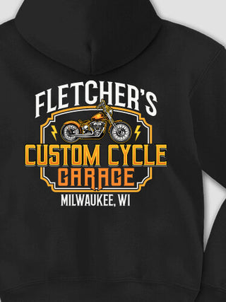 Custom Cycle Garage BP : Printed Hoodies