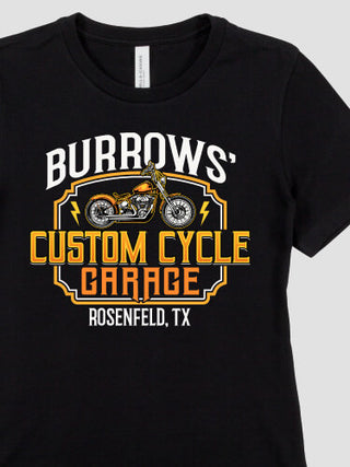 Custom Cycle Garage BP : Premium Ladies T-Shirts