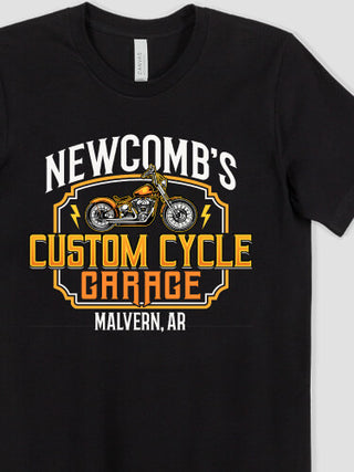 Custom Cycle Garage : Printed T-Shirts