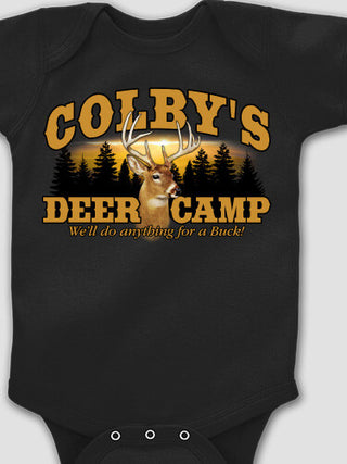 Deer Camp : Printed Baby Bodysuits