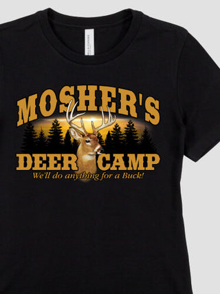 Deer Camp : Premium Ladies T-Shirts