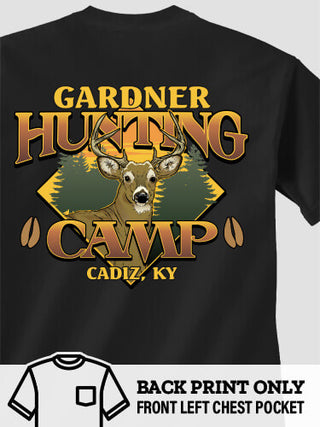 Deer Hunting Camp : Printed Pocket T-Shirts