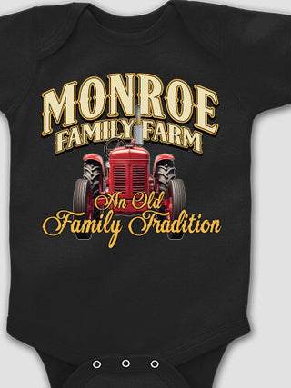 Farming Family Tradition : Printed Baby Bodysuits