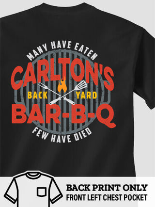 Few Have Died BBQ : Printed Pocket T-Shirts