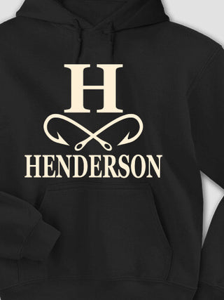 Fishing Monogram : Printed Hoodies