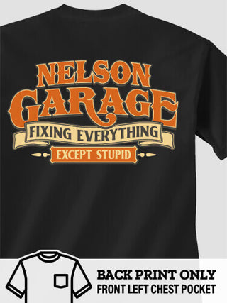 Fixing Everything Garage : Printed Pocket T-Shirts