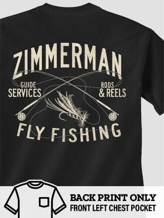 Fly Fishing Guide : Printed Pocket T-Shirts