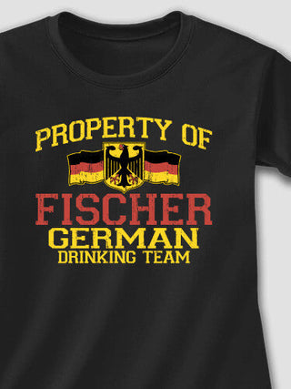 German Drinking Team : Adult Ladies Fitted T-Shirt