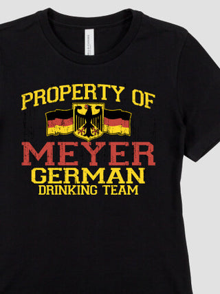 German Drinking Team : Premium Ladies T-Shirts