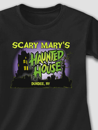 Haunted House : Adult Ladies Fitted T-Shirt