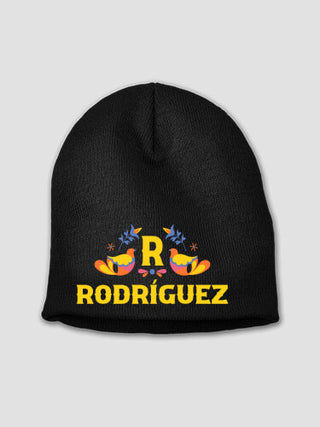 Hispanic Monogram : Embroidered Beanies