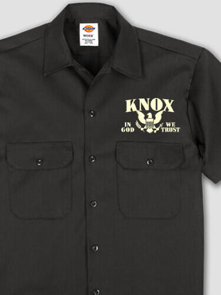 In God We Trust : Embroidered Work Shirts