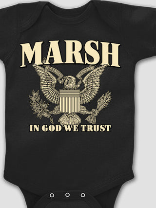 In God We Trust : Printed Baby Bodysuits