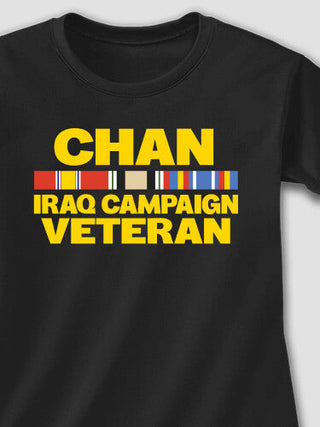 Iraq Campaign Veteran : Adult Ladies Fitted T-Shirt
